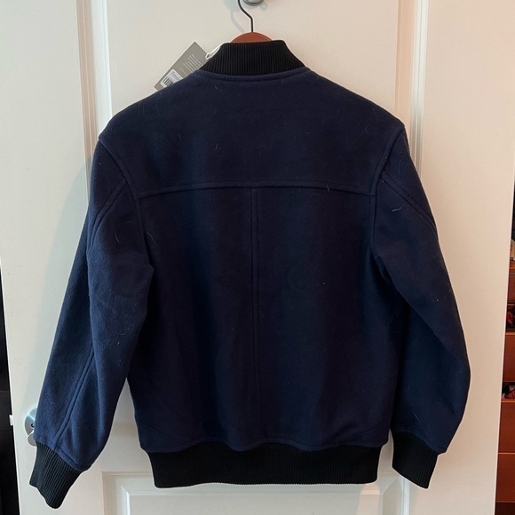 NWT everlane the rewool varsity bomber jacket button wool puffer - Picture 6 of 16